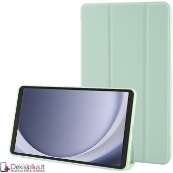 Smart soft dirbtinės odos dėklas - šviesiai žalias (Samsung Galaxy Tab A9 8.7 (X110/X115)-Tab A11 8.7 (SM-X130N) Smart soft dirbtinės odos dėklas - šviesiai žalias (Samsung Galaxy Tab A9 8.7 (X110/X115)-Tab A11 8.7 (SM-X130N)